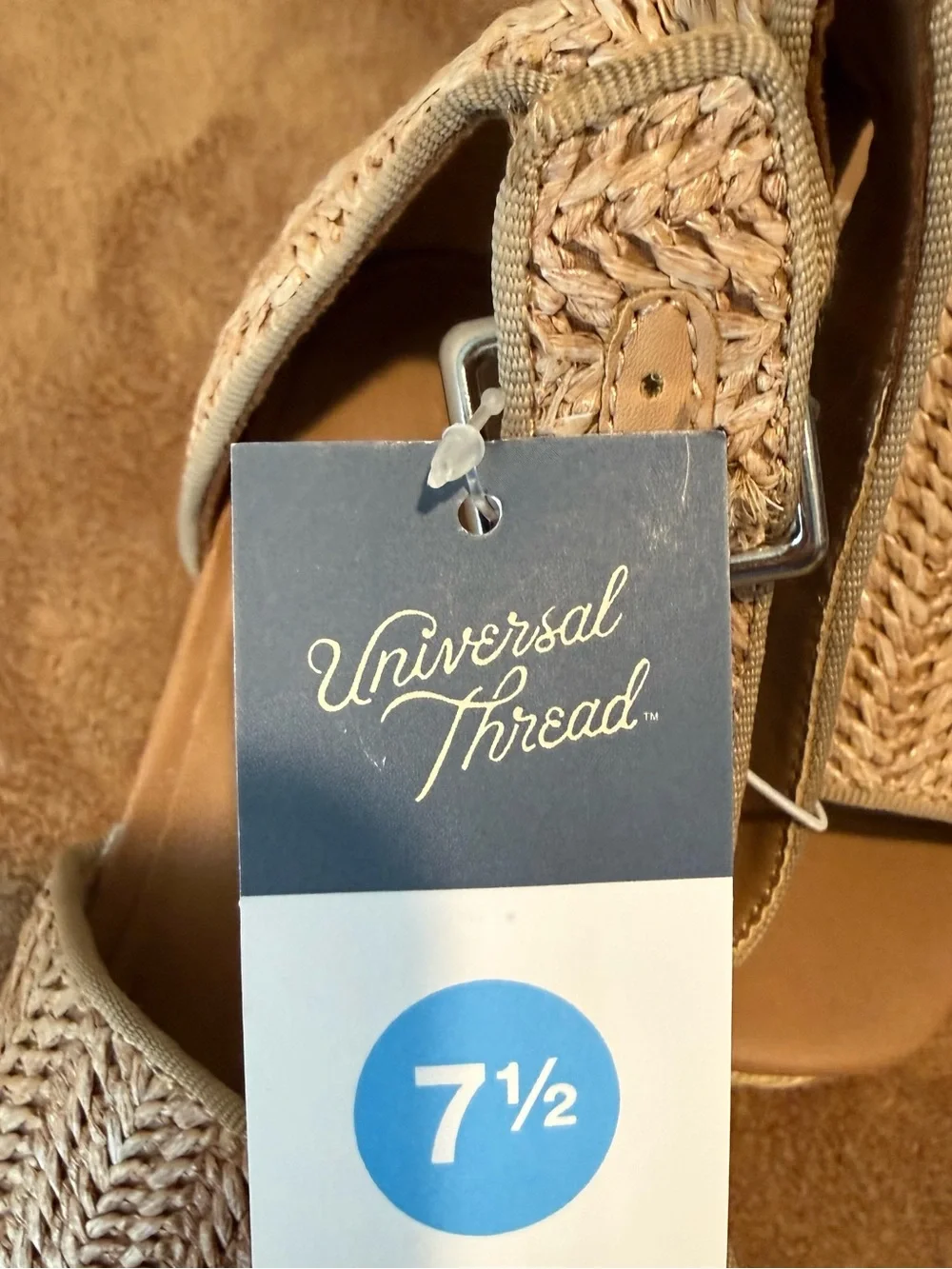 Target Beige Woven Espadrille Platform Sandals